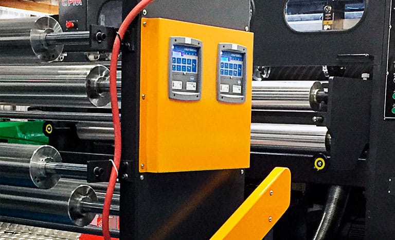CHM paper sheeter tension controls