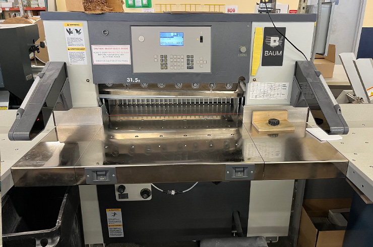Used 31.5" Baumcut Paper Cutter 31.5 ECO Machine
