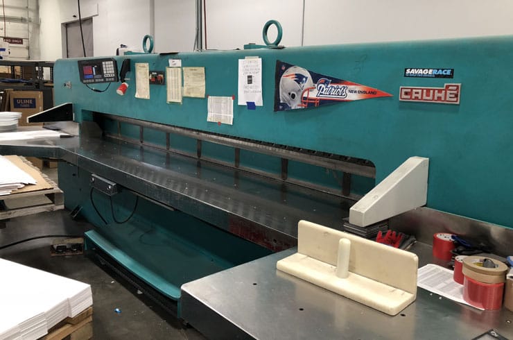 Used Cauhe 144" 366 Paper Cutter Machine