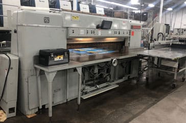 Used 87" Dexter Lawson Paper Cutter Pacemaker II Machine