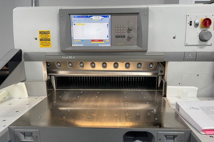 Used Polar 36" 92 XT Paper Cutter Thumnbail Photo Three