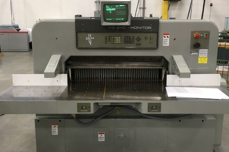 Used Polar 45" 115 EMC Monitor Paper Cutter Machine