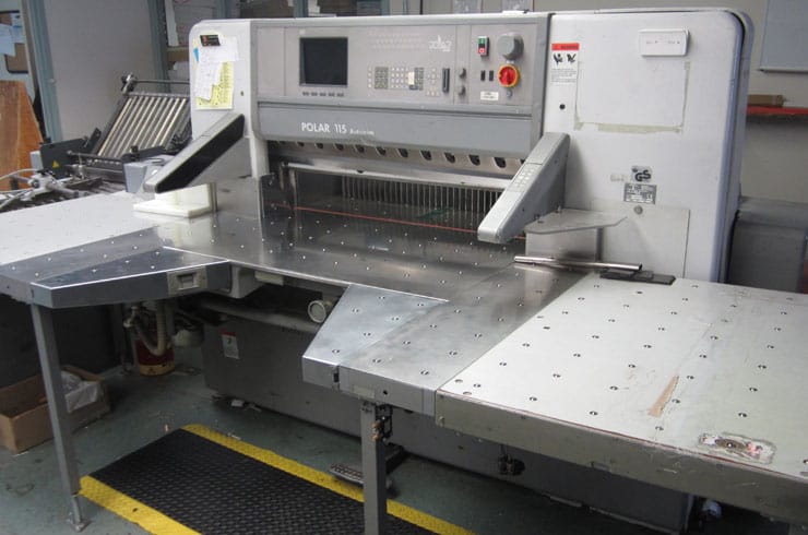 Used Polar 45" 115 ED - Autotrim Paper Cutter Machine