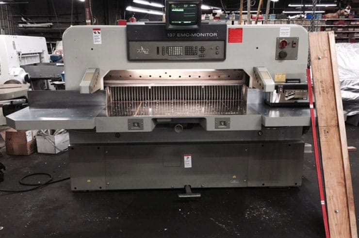 Used Polar 54" 137 EMC Monitor Paper Cutter Machine