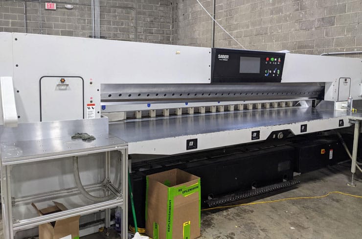 Used Saber 141" 360 XT-Plus Paper Cutter Machine