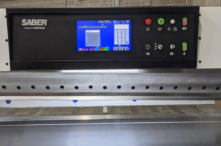 Used Saber 141" 360 XT-Plus Paper Cutter Thumbnail Photo Two