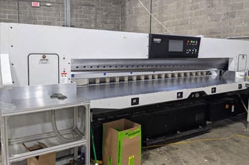 Used 141" Saber Paper Cutter 360 XT-Plus Machine