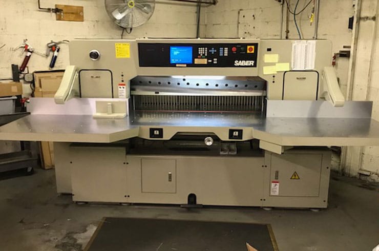 Used Saber 54" 137 Paper Cutter Machine