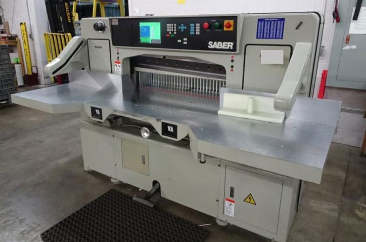 Used Saber 37" 95 Paper Cutter Machine