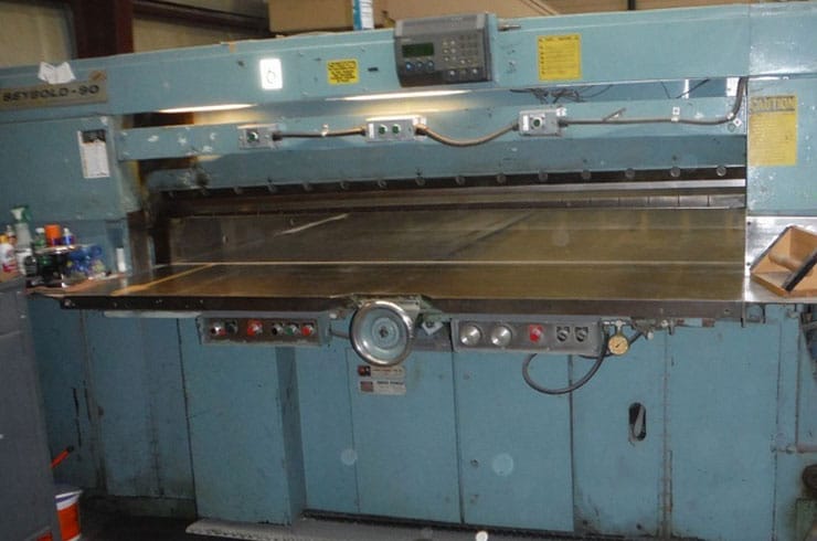 Used Harris Seybold 90" 90 CMH Paper Cutter Machine