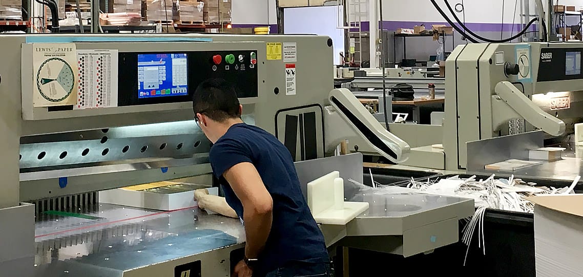 SABER paper cutter saves money for print shop