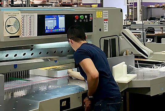 SABER paper cutter saves money for print shop