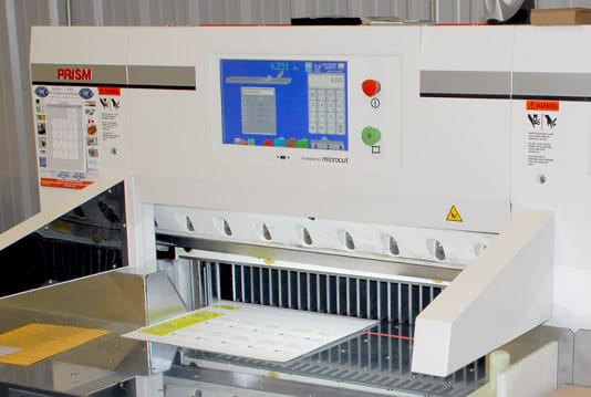 PRISM paper cutter improves productivity for print shop