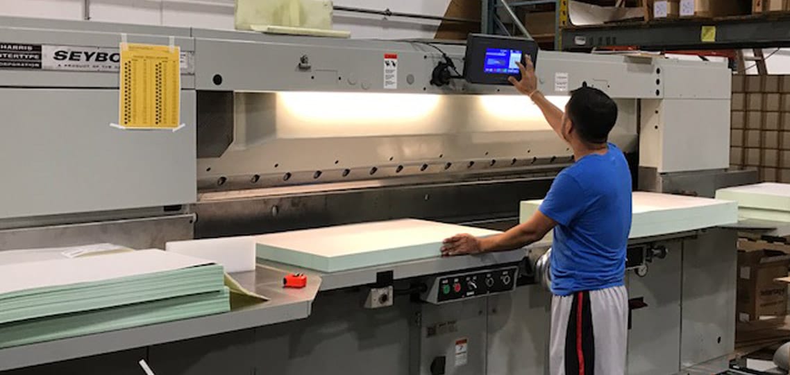 SABER precision cutting for print shop