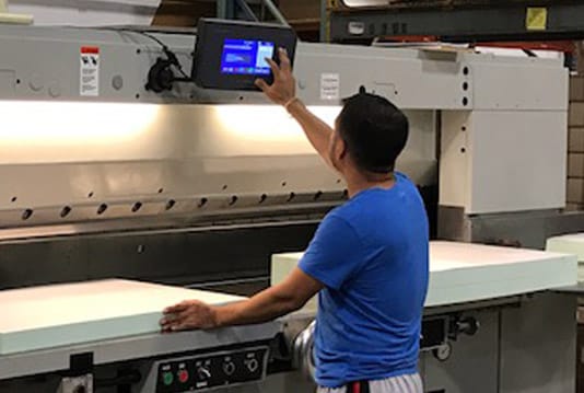 SABER precision cutting for print shop