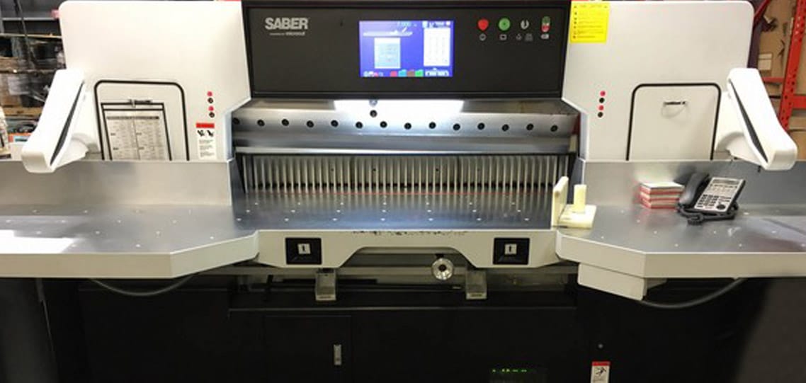 SABER paper cutter saves times for packaging company