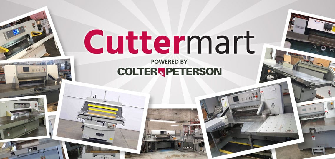 Cuttermart service allows customers to purchase new, rebuilt or pre-certified paper cutters 